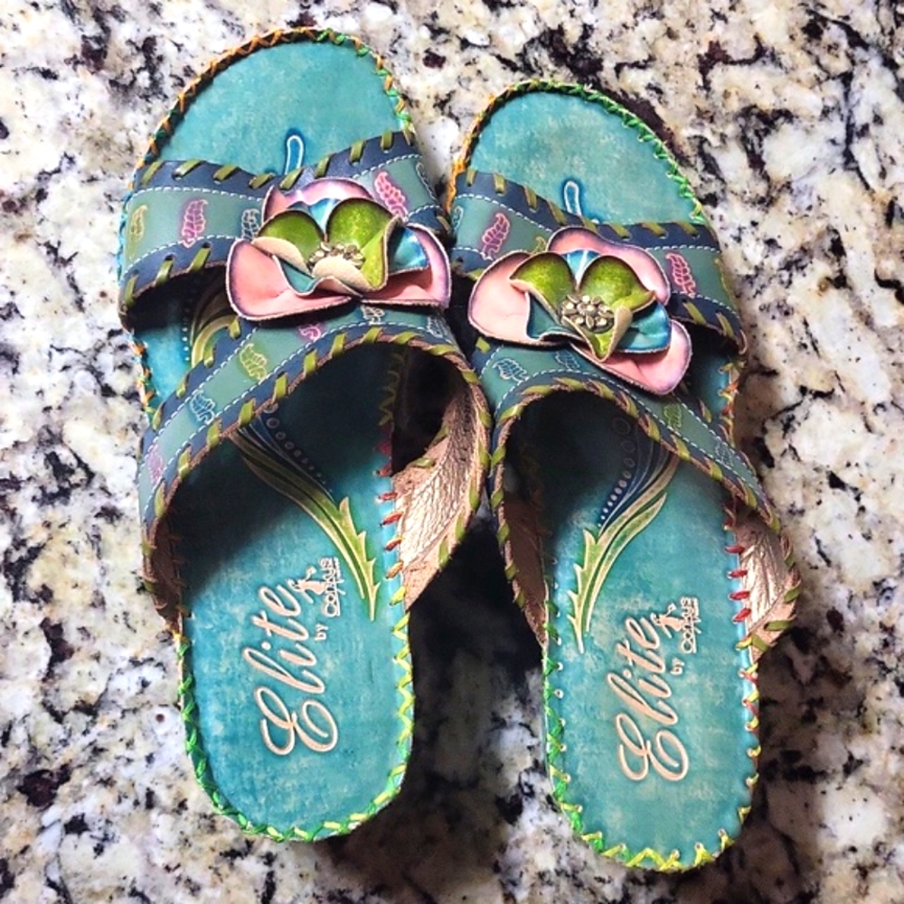 Elite by Corkys Floral Sandals
